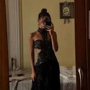 12th Tribe Princesa Drop Waist Maxi Dress Size Small